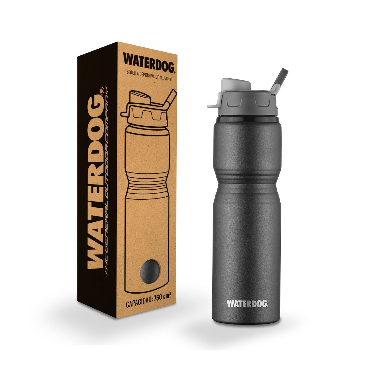 Waterdog Scorpio Botella de Aluminio 750ml