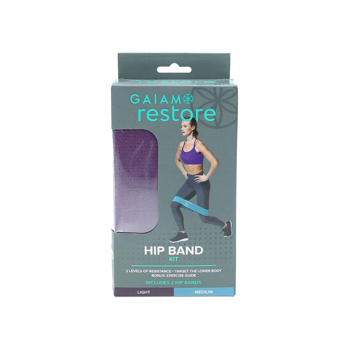 Gaiam Restore Hip Bands - Kit de 2 Bandas Circulares