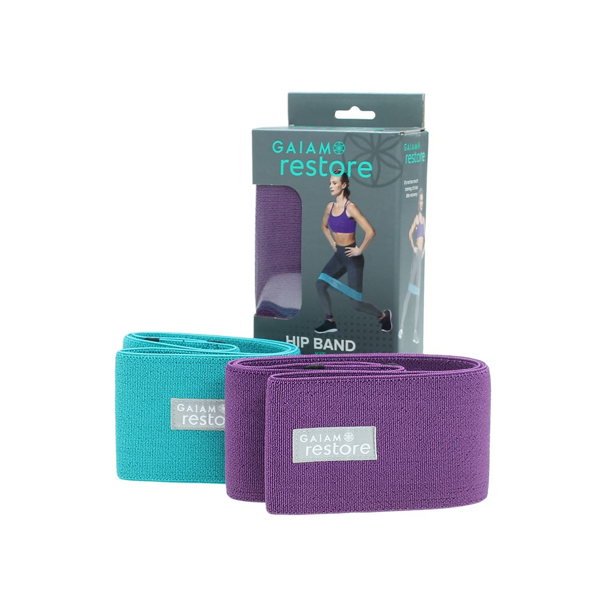 Gaiam Restore Hip Bands - Kit de 2 Bandas Circulares