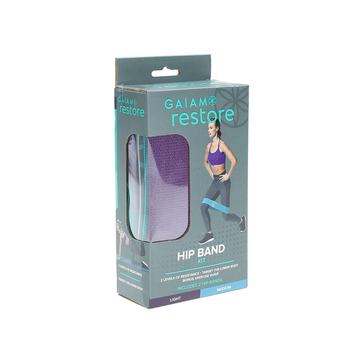 Gaiam Restore Hip Bands - Kit de 2 Bandas Circulares