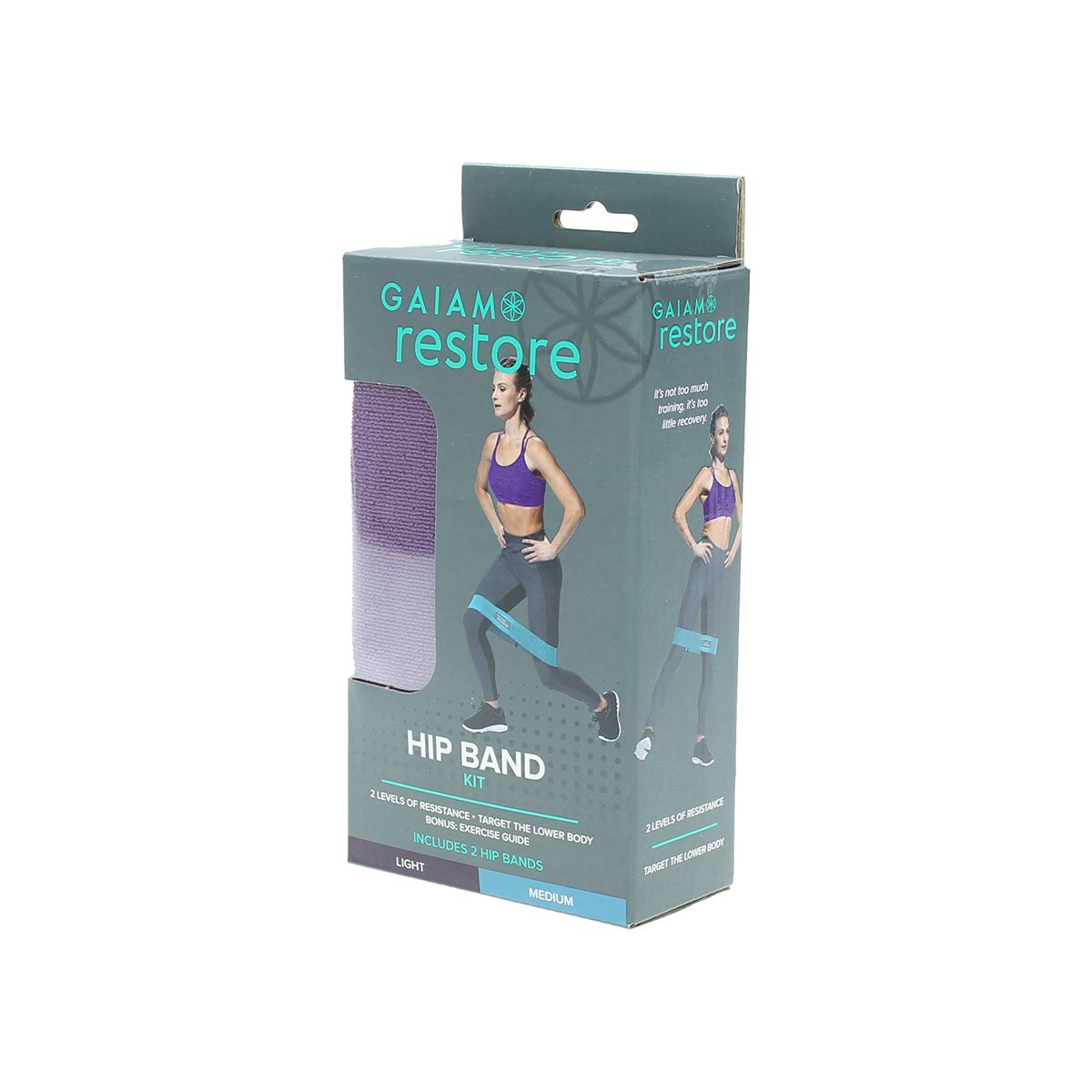 Gaiam Restore Hip Bands - Kit de 2 Bandas Circulares