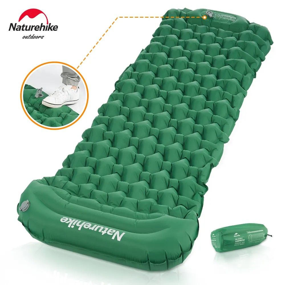 Naturehike FC-12 Foot Pump Colchoneta Inflable con Almohada