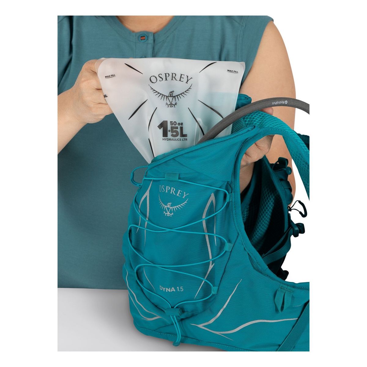 Osprey Dyna 1.5 con Bolsa de Hidratación de 1.5 L