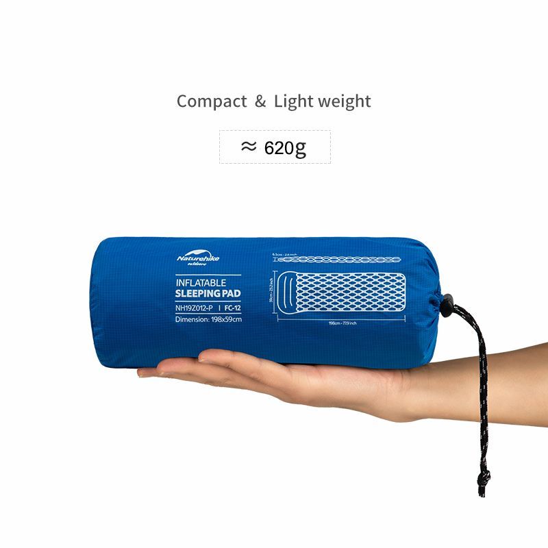 Naturehike FC-12 Colchoneta Inflable con Almohada 6.5cm