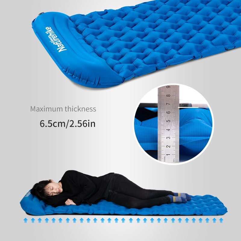 Naturehike FC-12 Colchoneta Inflable con Almohada 6.5cm