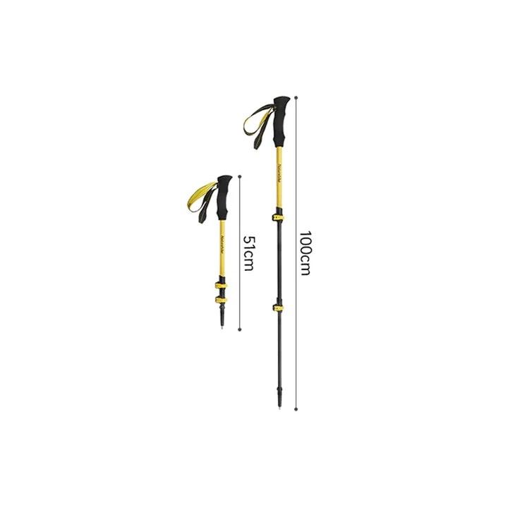 Naturehike Bastones de Trekking de Fibra de Carbono 100cm