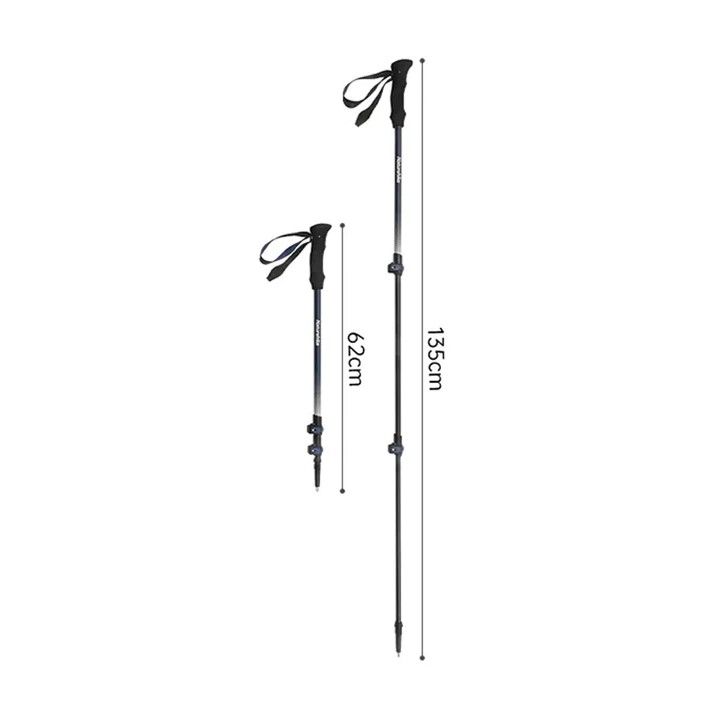 Naturehike Bastones de Trekking de Fibra de Carbono 135cm
