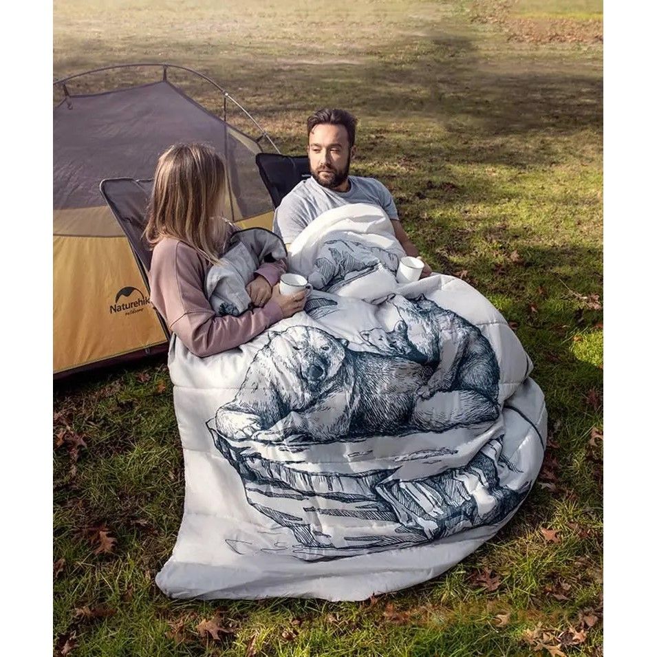 Naturehike Bolsa de Dormir Doble con Almohadas (Límite 10°)