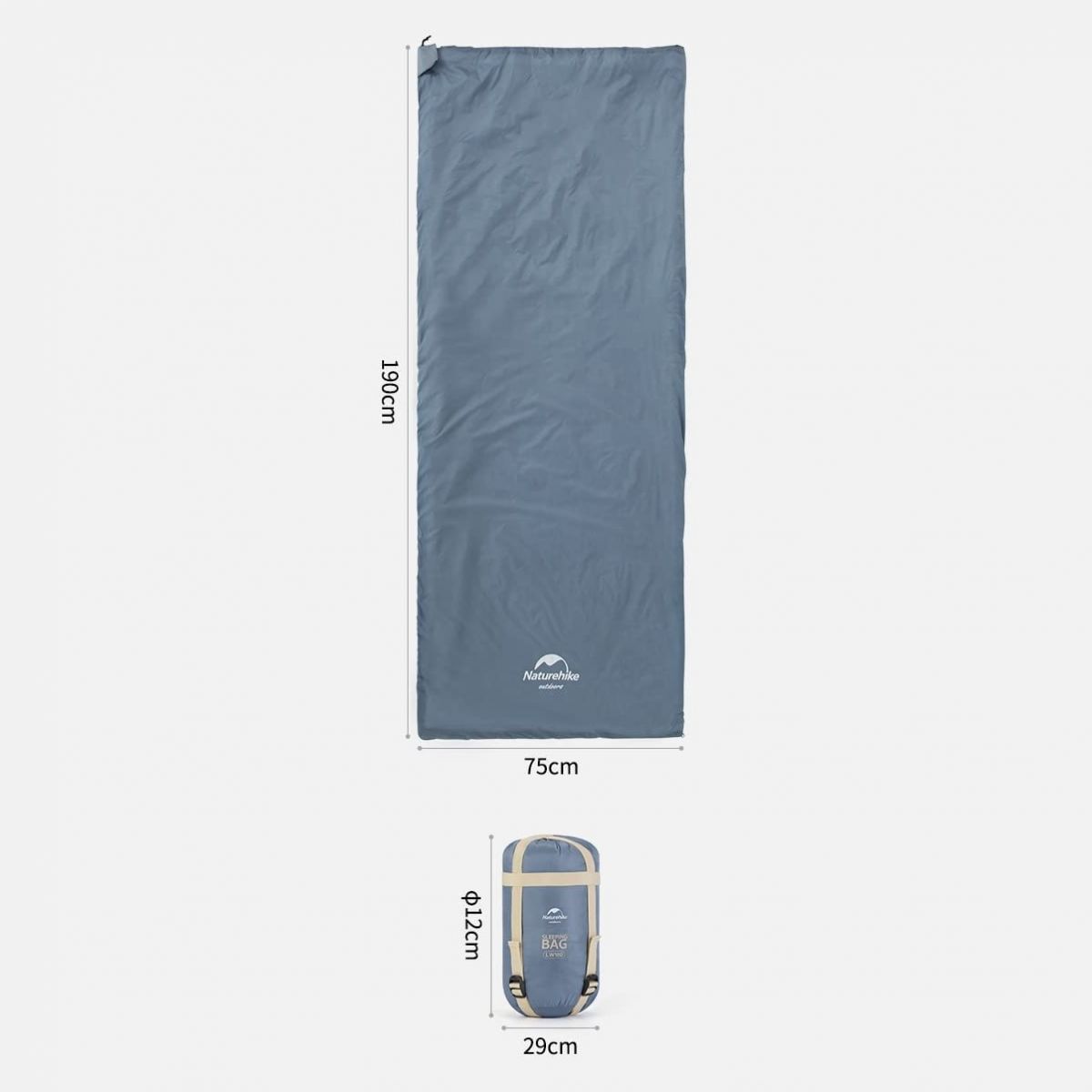 Naturehike Bolsa de Dormir LW180 Unible (Límite 8°)