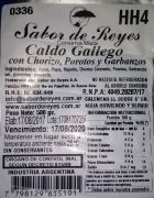 Caldo Gallego con Chorizo, porotos y garbanzos