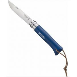 Opinel Navaja Nro 8 Acero Inoxidable - Azul - con funda