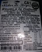 Risotto italiano con pollo y champiñones Apto Celiacos